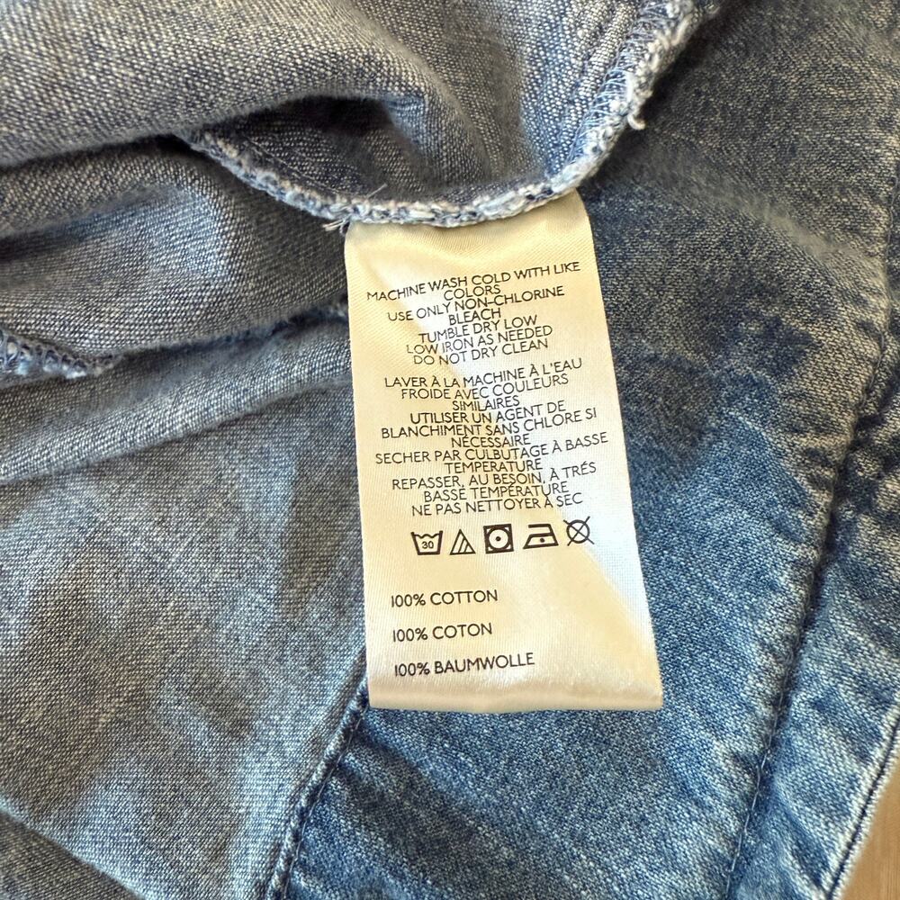 free people marcel mini blue wash denim dress / lakeside women size x-small xs - Picture 6 of 9
